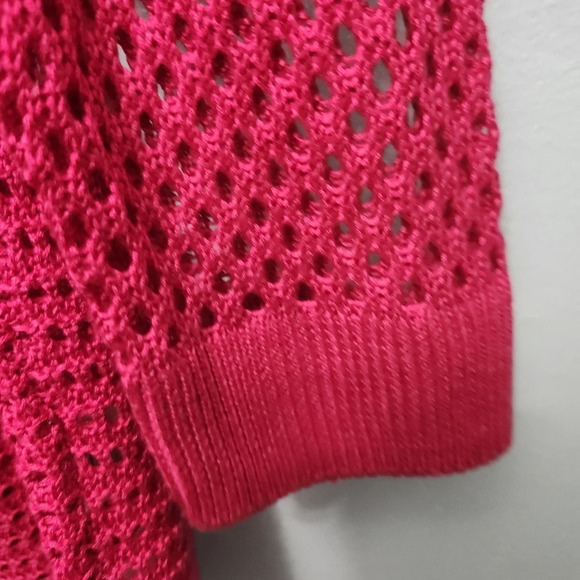 Soho women's blouse top size XL red mesh sweater new without tags - Picture 4 of 7